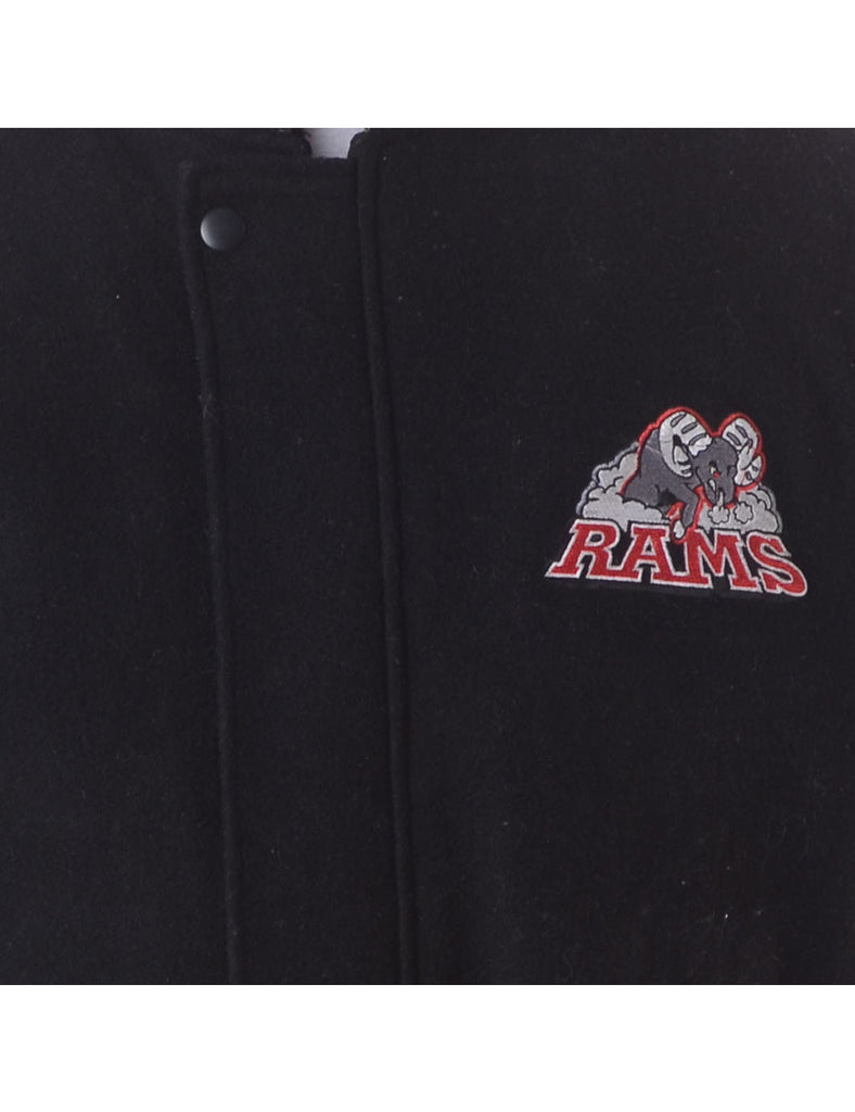 Beyond Retro Label Zip Front Team Jacket