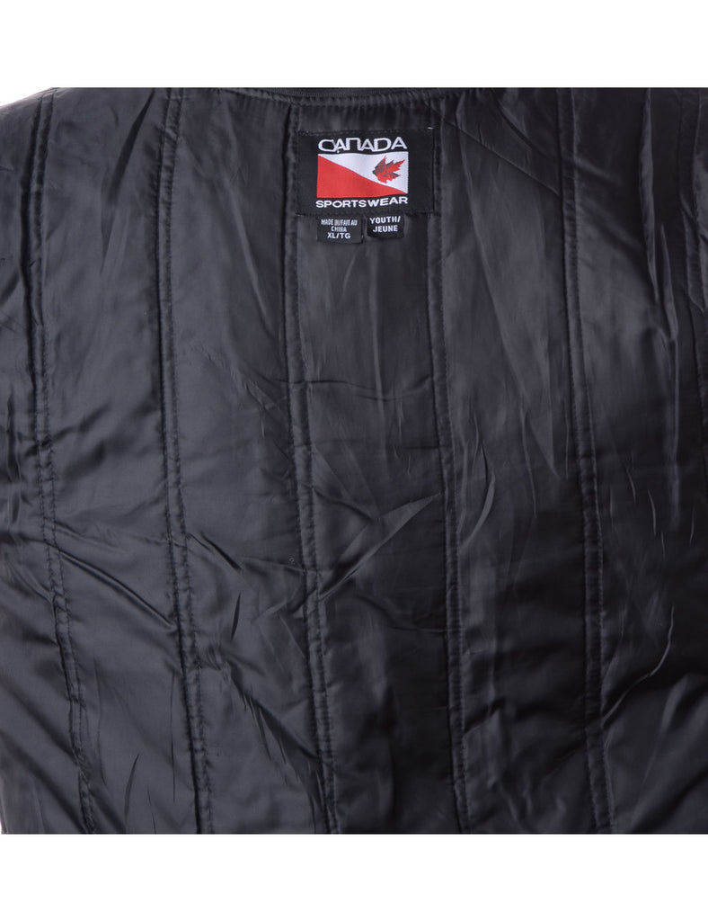 Beyond Retro Label Zip Front Team Jacket