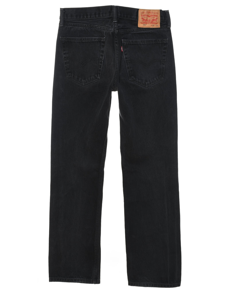 Black Levi's 505 Straight-Fit Jeans - W31 L32