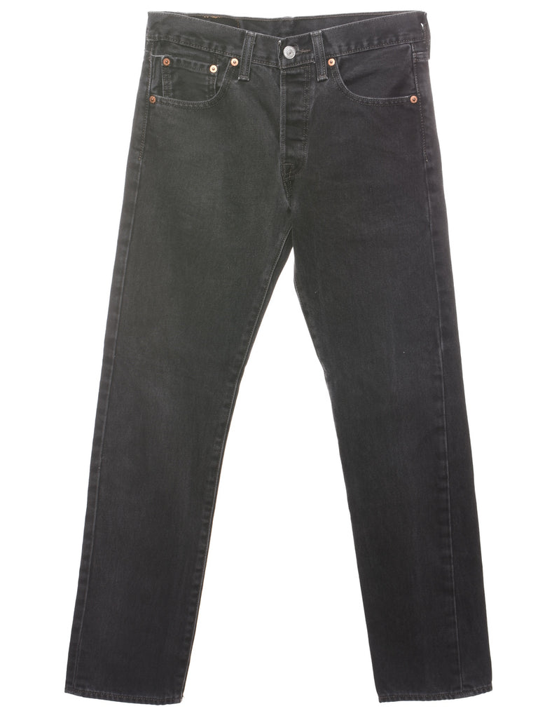 Black Levi's Straight-Fit 501 Jeans - W28 L30