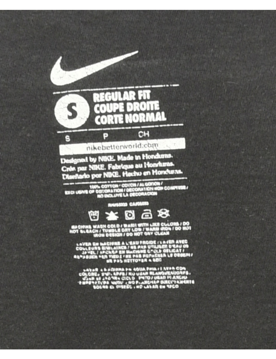 Black Nike Printed T shirt S