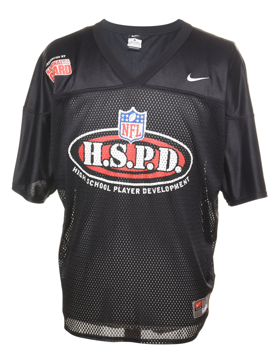 Unisex Nike Black Printed NFL Design Mesh Nike Jersey Black, L