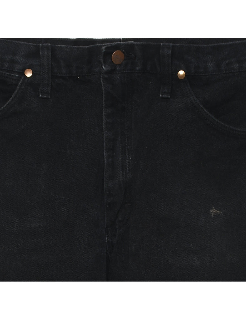 Black Straight-Fit Wrangler Jeans - W31 L36