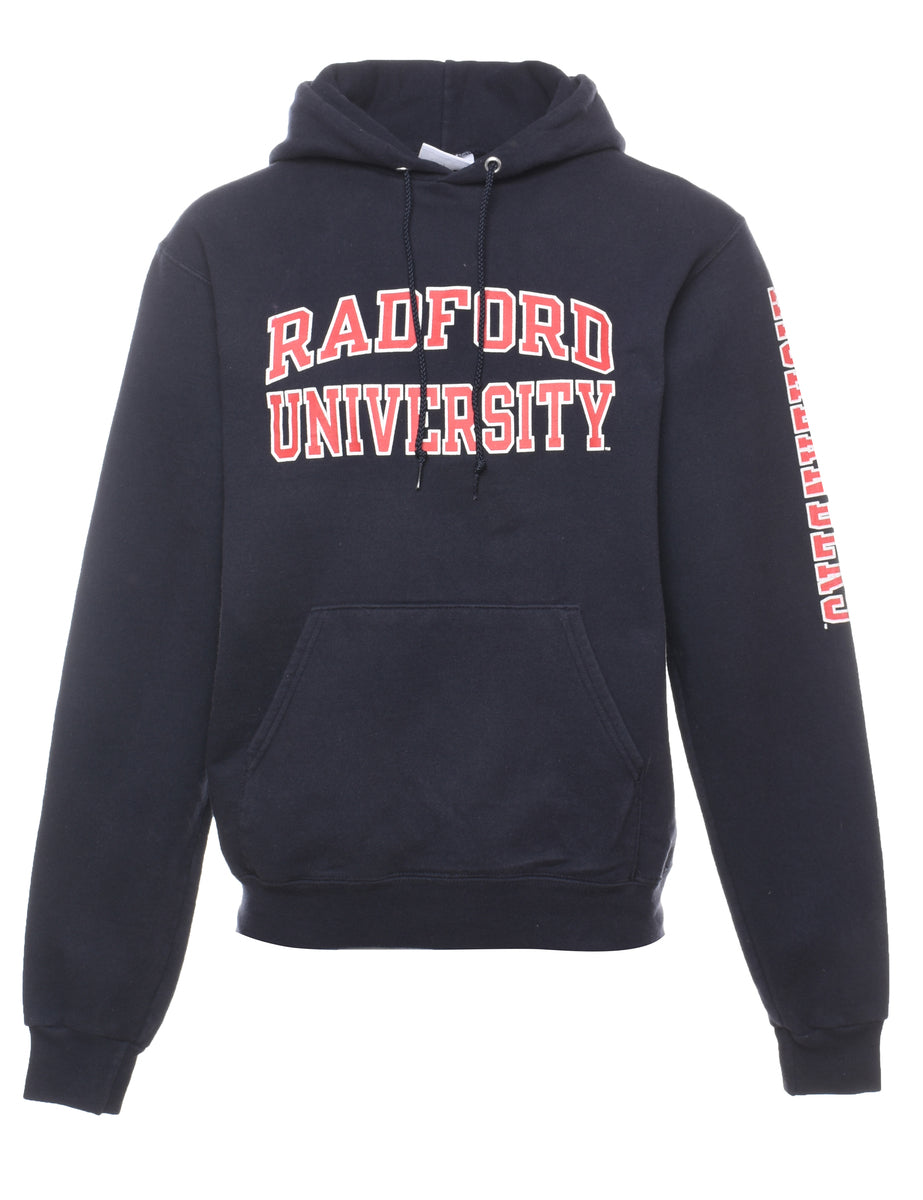 Unisex Champion Champion Radford University Navy Red Printed Hoodie Blue S Beyond Retro