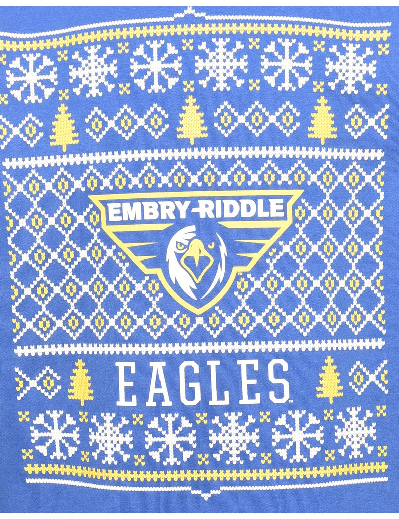 Embry–Riddle Eagles Christmas Sweatshirt - L