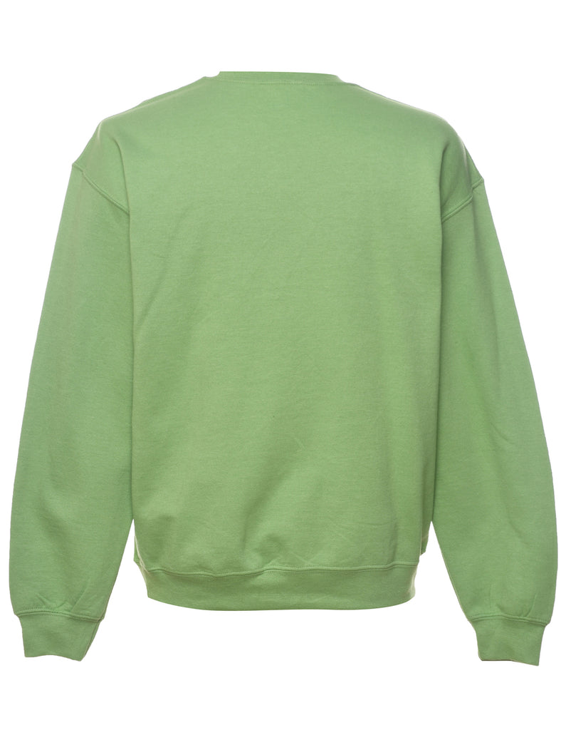 Green Plain Sweatshirt - M