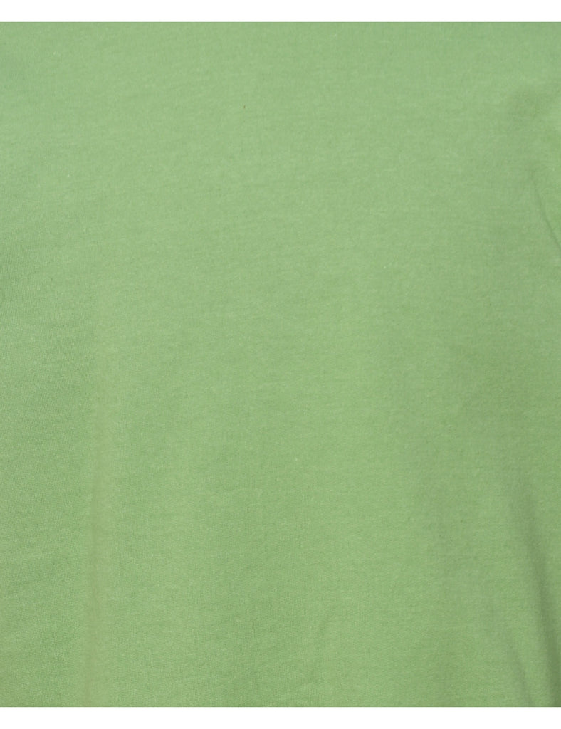 Green Plain Sweatshirt - M