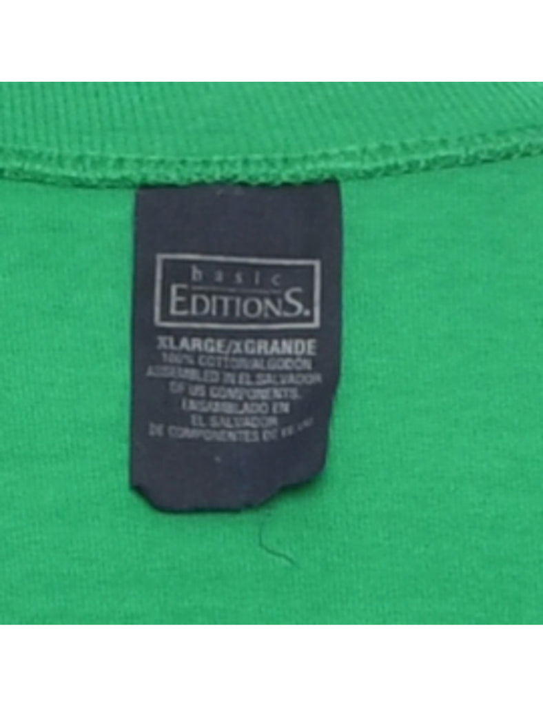 Green Plain T-shirt - XL