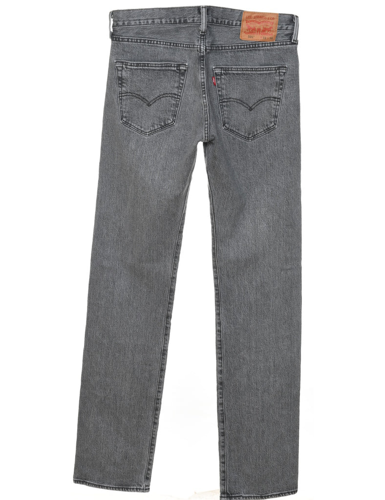 Levi's Grey Distressed 501 Jeans - W33 L36