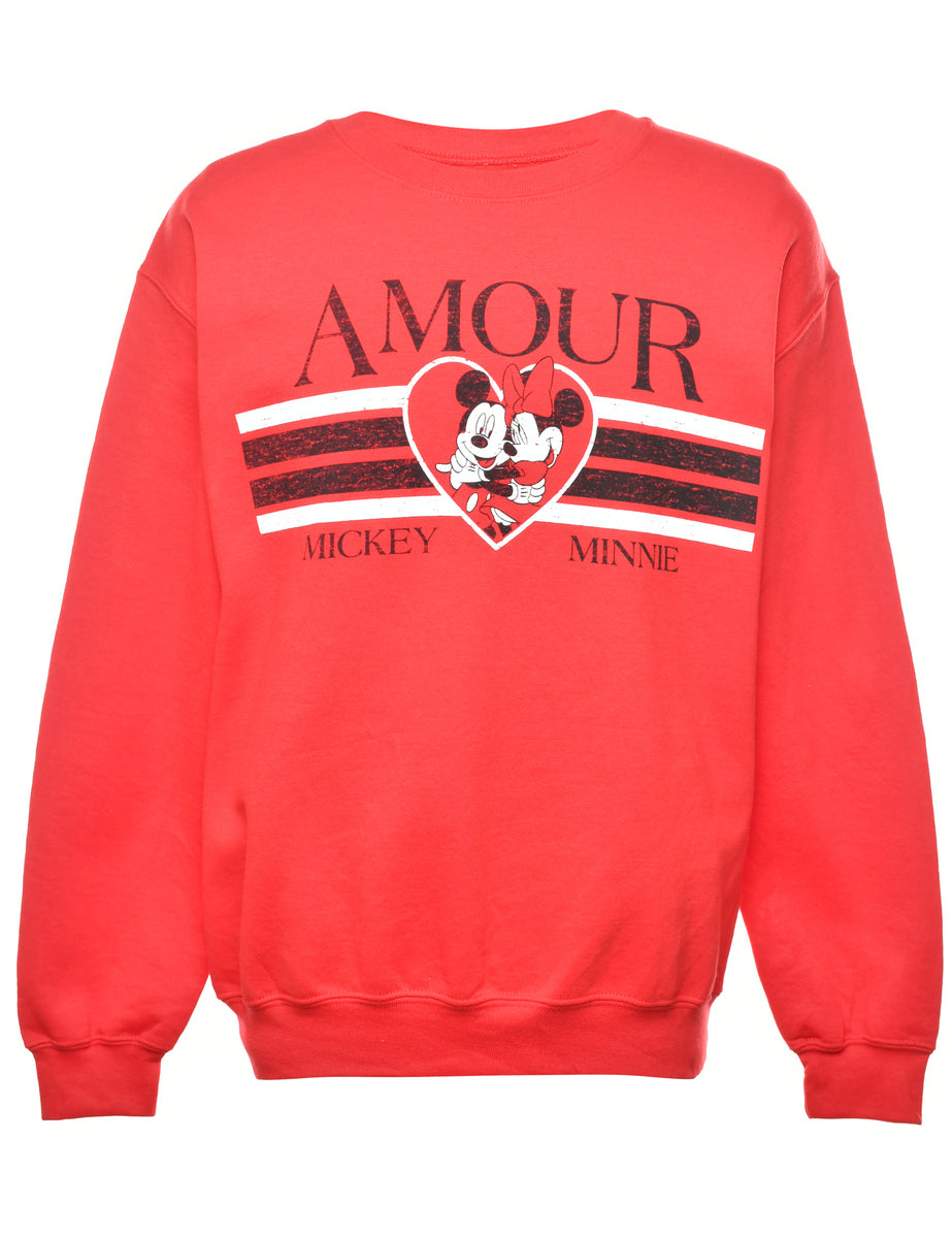Red minnie mouse sweater hotsell
