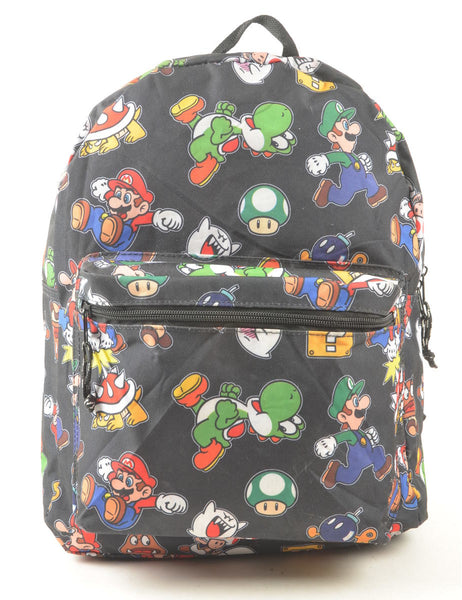 Unisex Multi-colour Mario Kart Design Backpack Multi-coloured, M