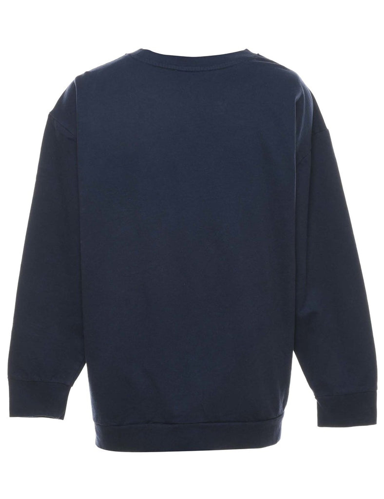 Navy Christmas Sweatshirt - L