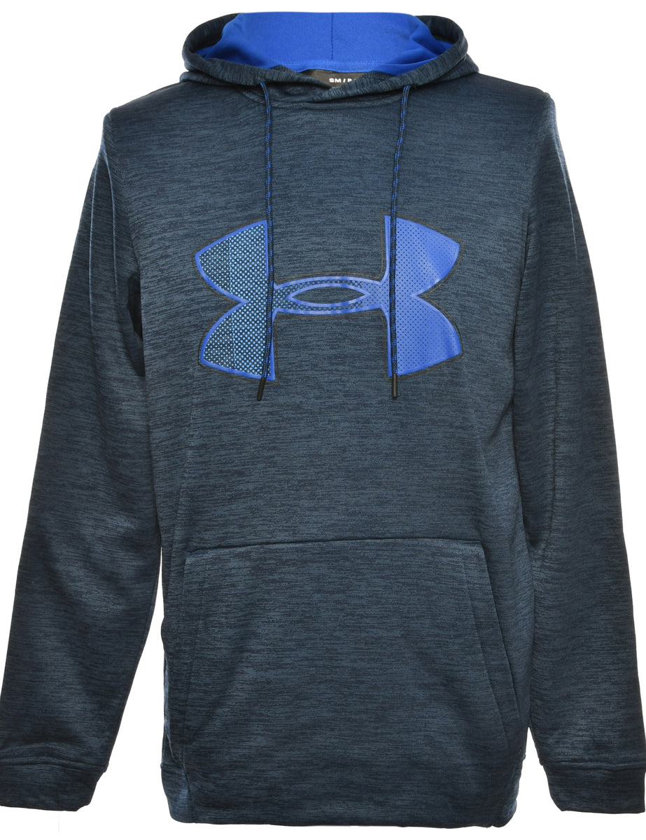 Navy Under Armour Printed Hoodie S