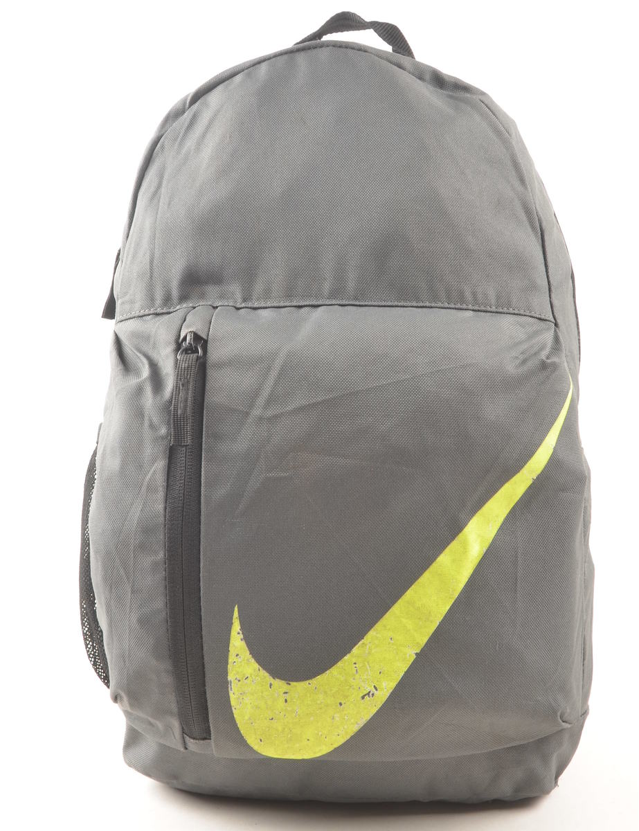 RetroRetroUnisex Nike Nike Grey & Lime Green Classic Backpack Grey, M | Beyond Retro RetroRetroUnisex Nike Nike Grey & Lime Green Classic Backpack Grey, M | Beyond Retro