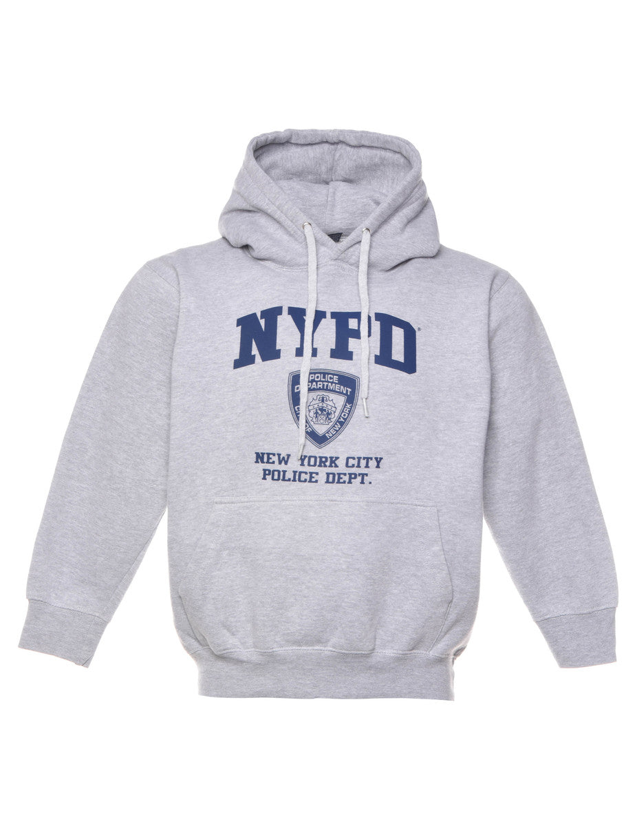 Nypd hoodie on sale grey uk