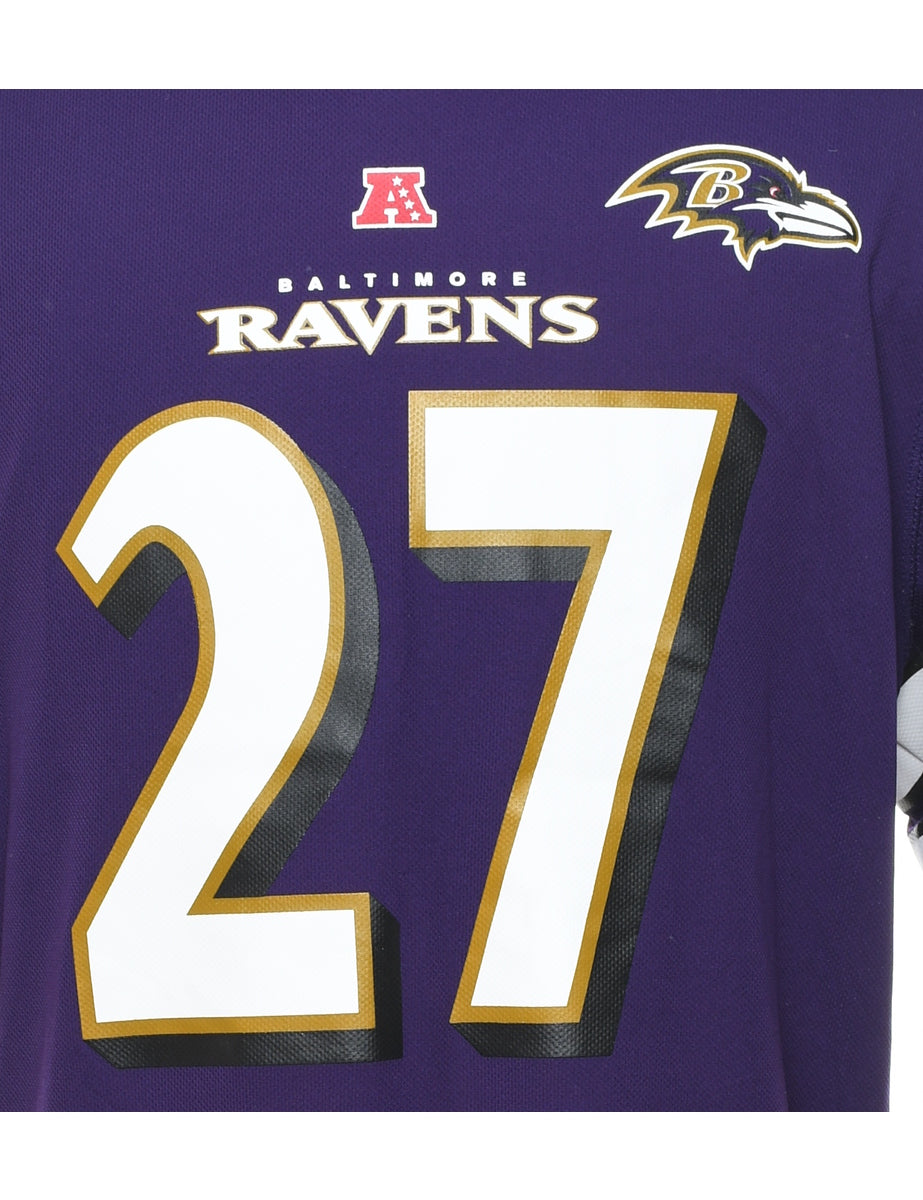 Unisex Purple NFL Baltimore Ravens Jersey Purple XL Beyond Retro