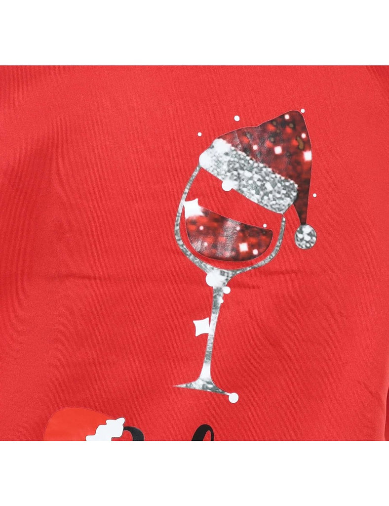 Red Christmas Sweatshirt - L