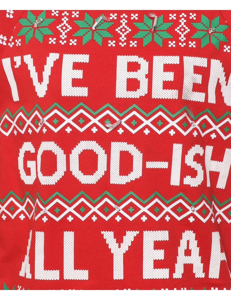 Red Christmas Sweatshirt - S