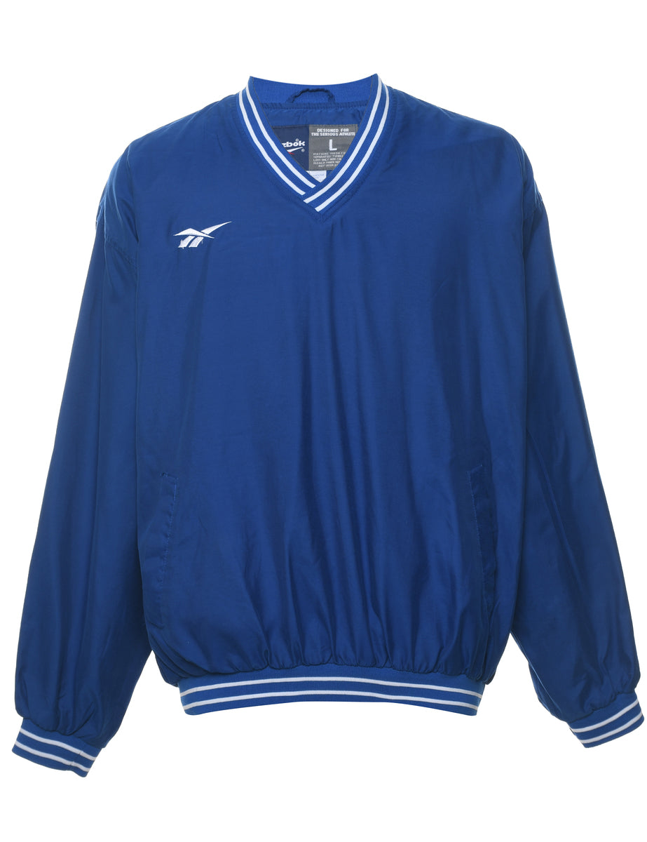 Unisex Reebok Reebok Blue 1990s Nylon Jersey Blue L Beyond Retro
