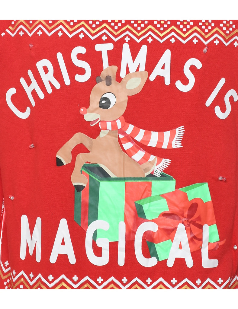 Reindeer Christmas Sweatshirt - S