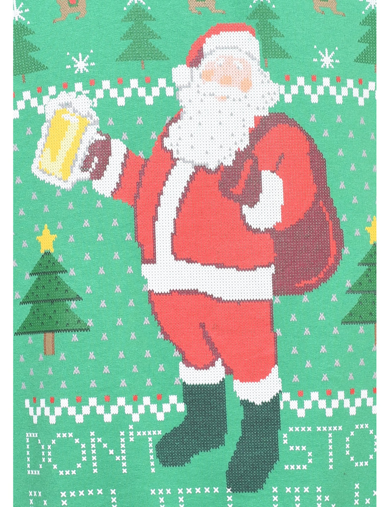 Santa Claus Christmas Sweatshirt - L