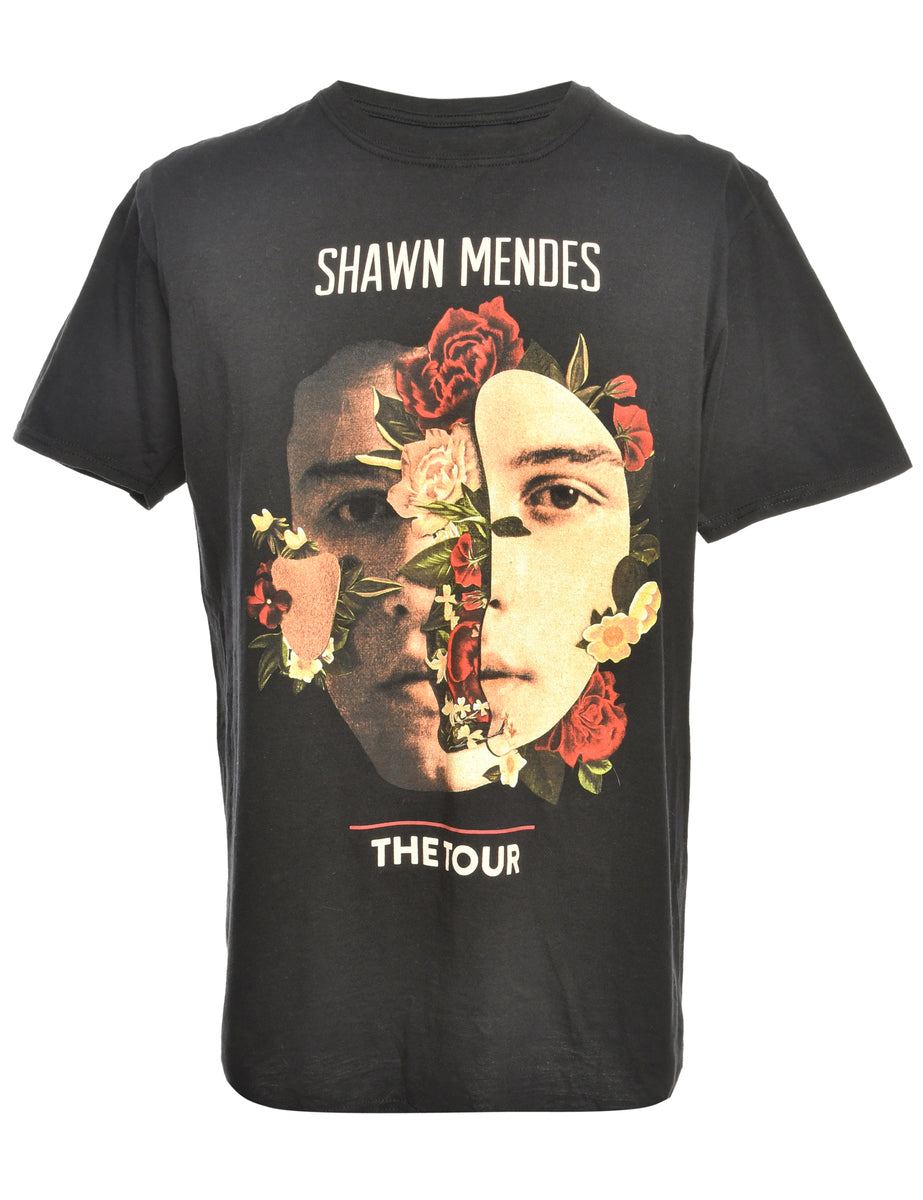 Unisex Shawn Mendes Band T-shirt Black, L Beyond Retro