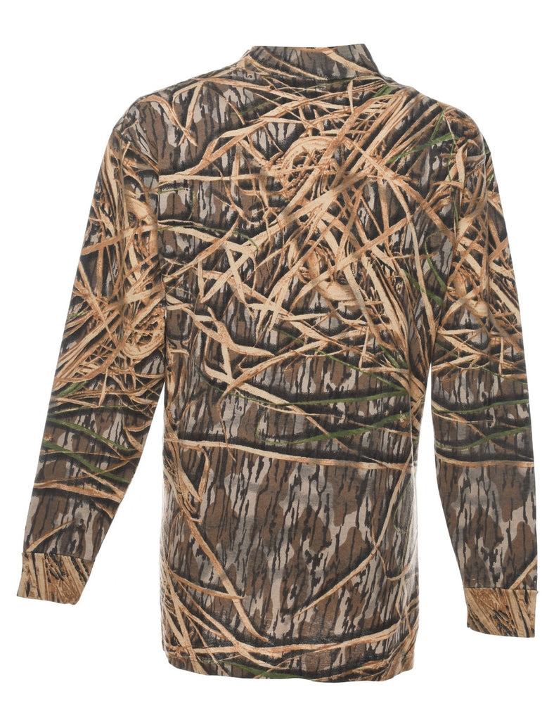 Woodland Camouflage Printed T-shirt - L