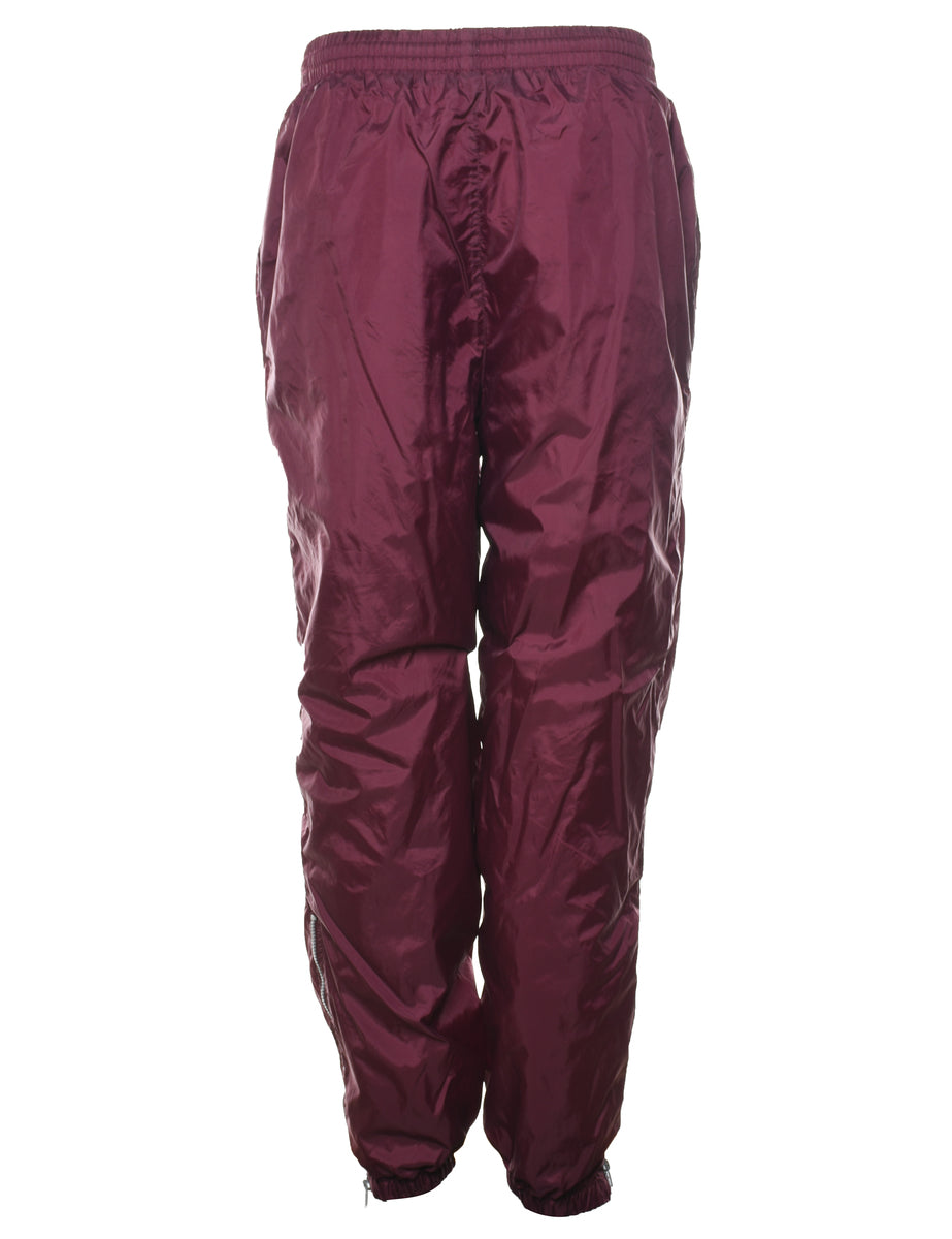 Maroon track pants sales womens