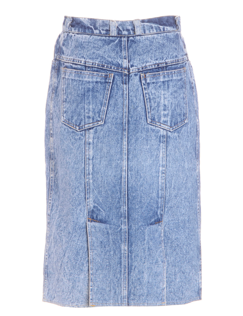 Beyond Retro Label Acid Wash Denim Skirt