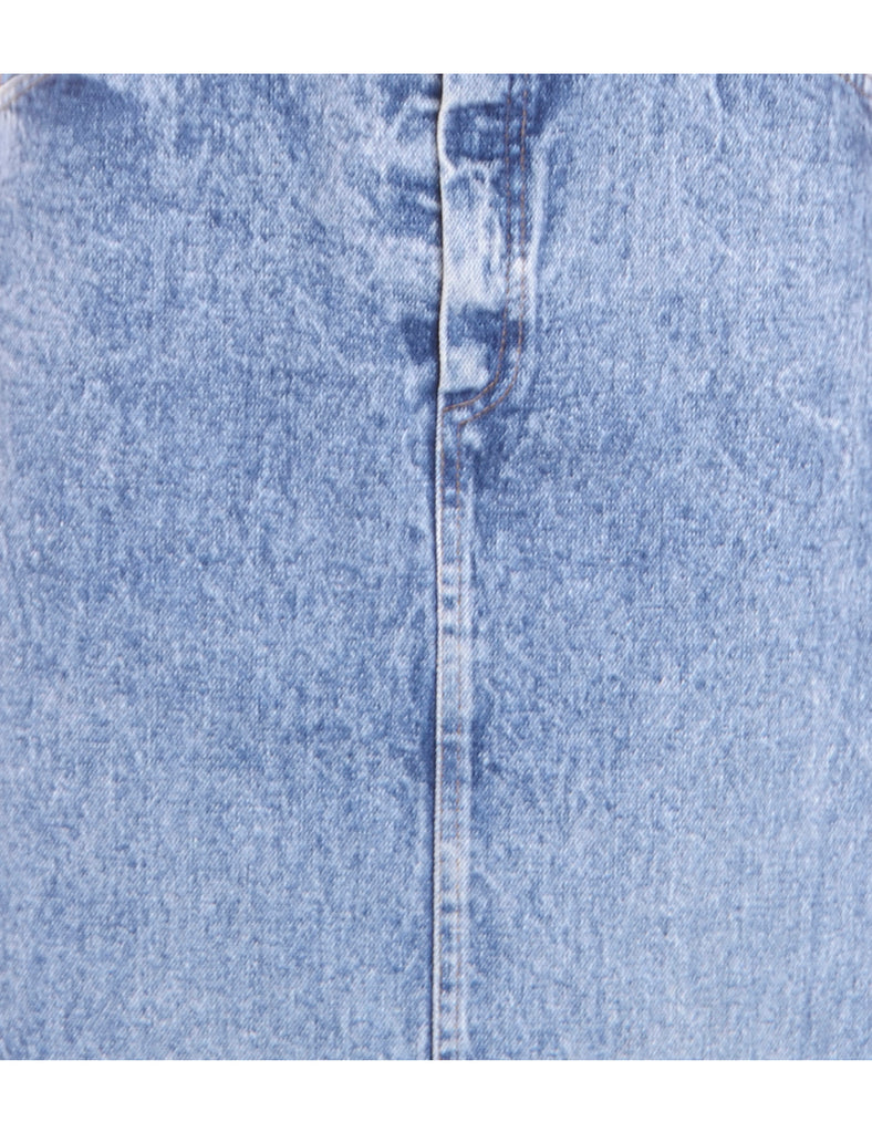 Beyond Retro Label Acid Wash Denim Skirt