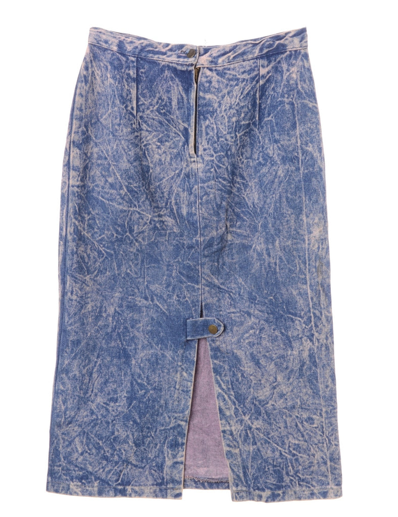 Acid Wash Midi Skirt - Skirts - Beyond Retro