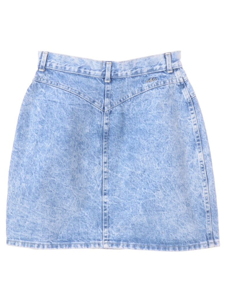 Beyond Retro Label Acid Wash Mini Skirt