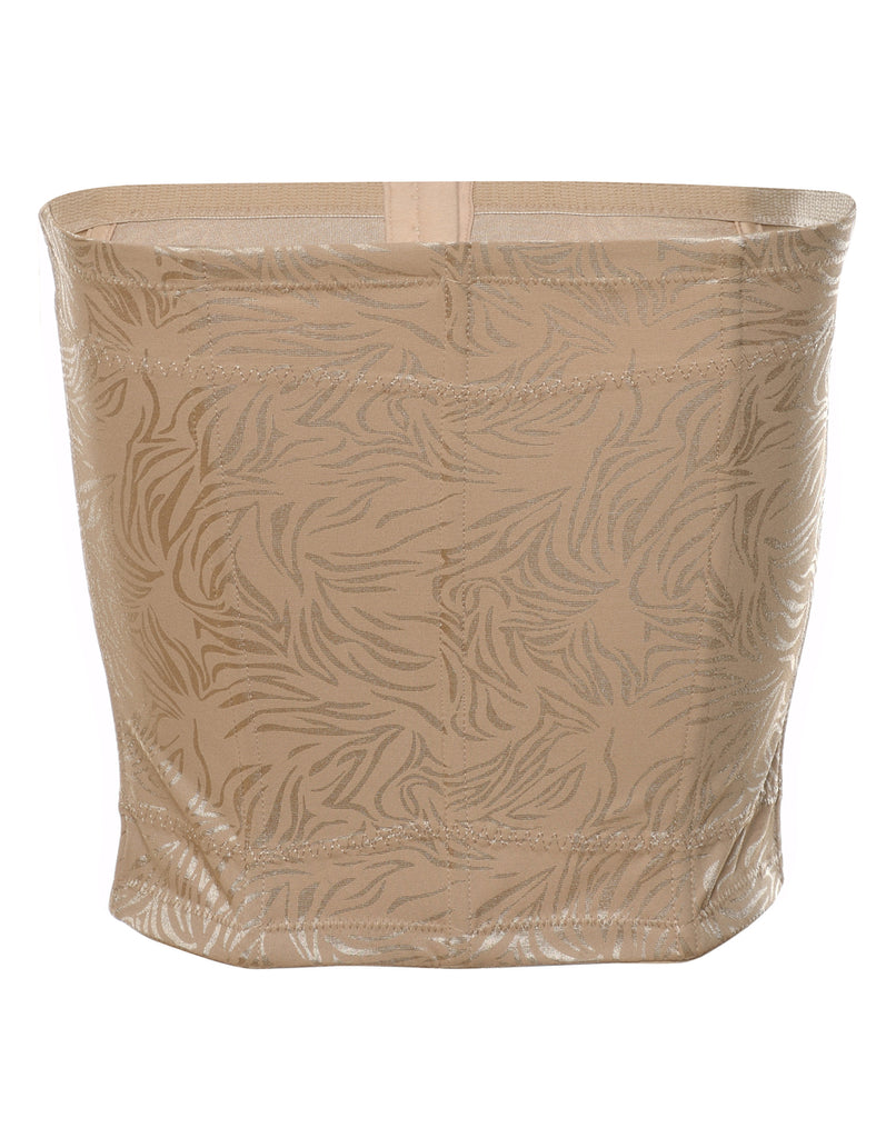 Beige Leafy Print Corset - S