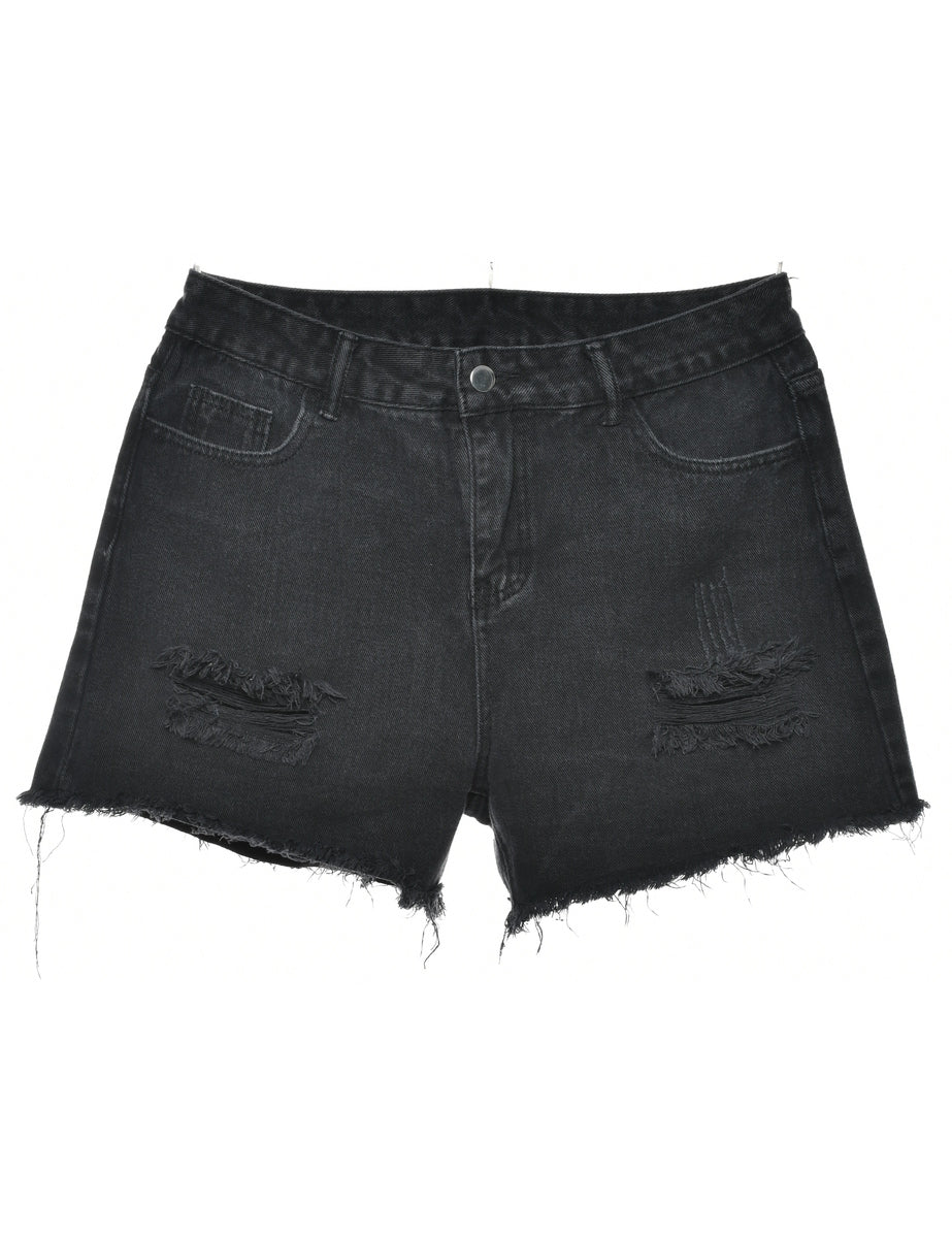 Womens black sales cut off shorts