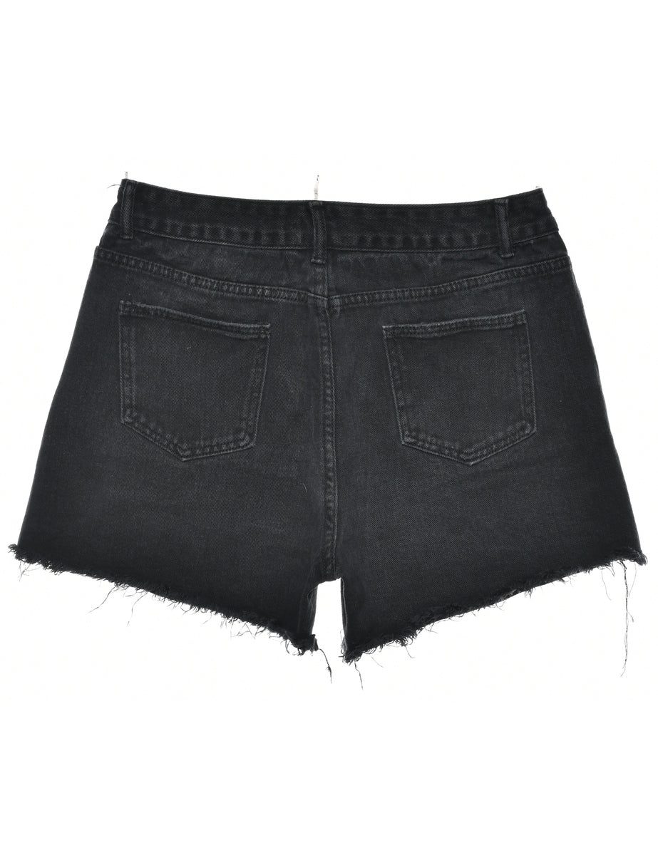 Black cut off shorts sales womens