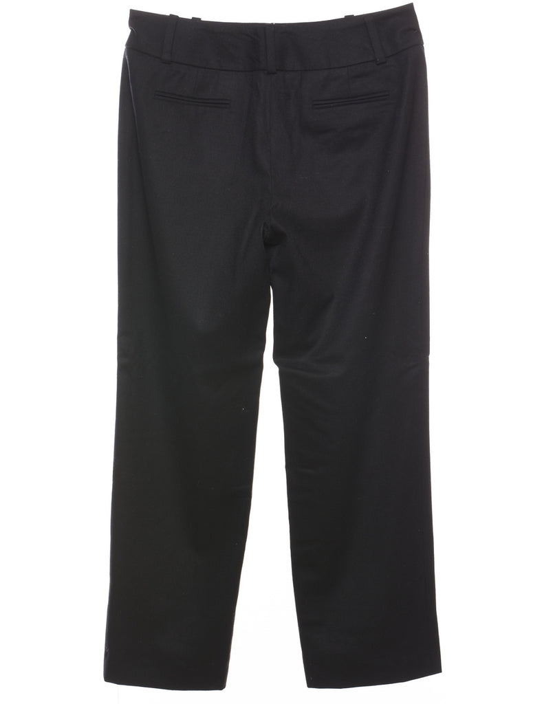 Black Straight-Fit Trousers - W32 L30