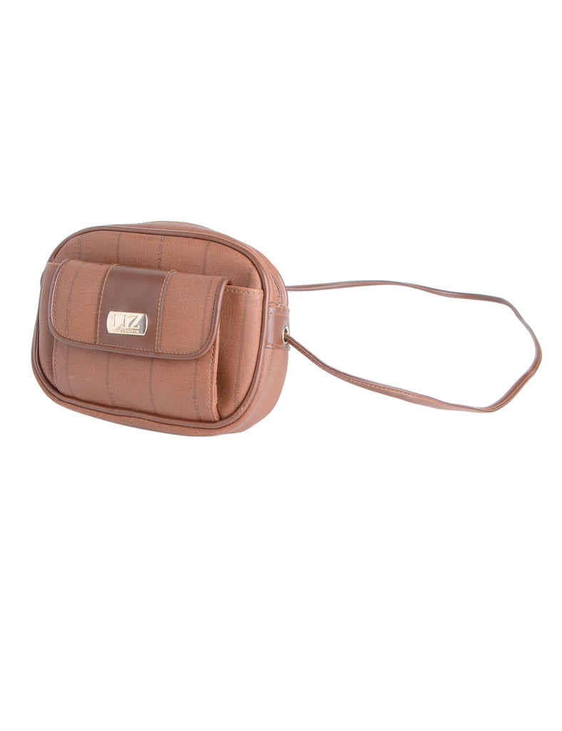 Beyond Retro Label Brown Shoulder Bag