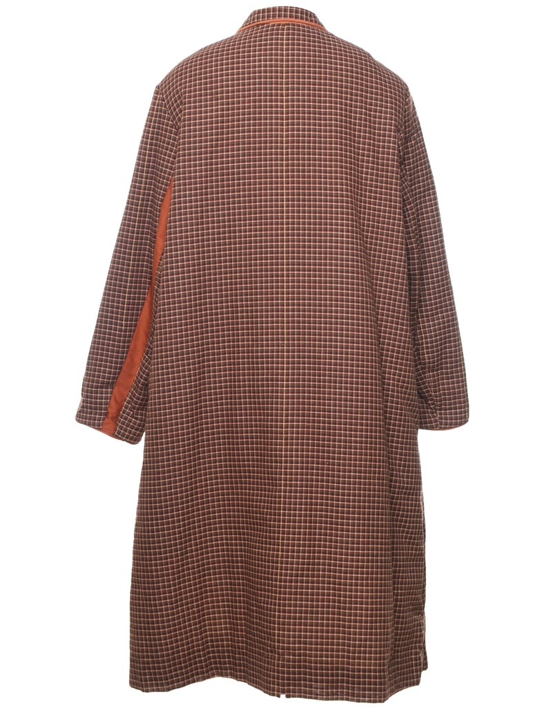 Checked Coat - XL