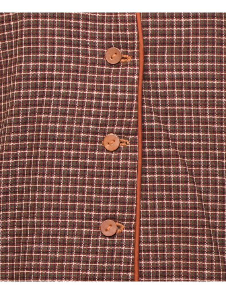 Checked Coat - XL