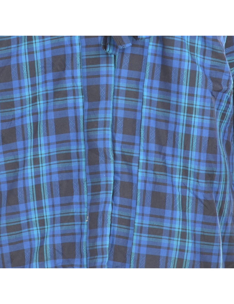 Beyond Retro Label Checked Cropped Kimono
