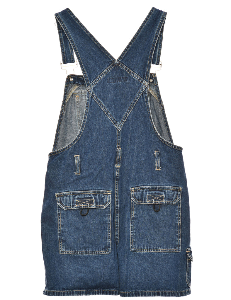 Dark Wash Cropped Dungarees - W34 L3