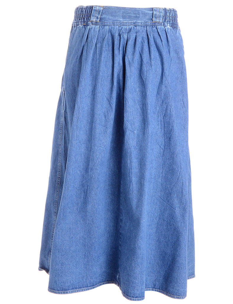 Beyond Retro Label Denim A-line Skirt