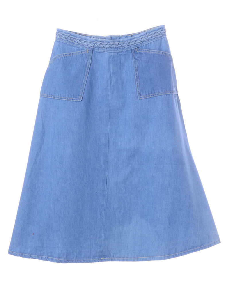 Denim Midi Skirt - Skirts - Beyond Retro