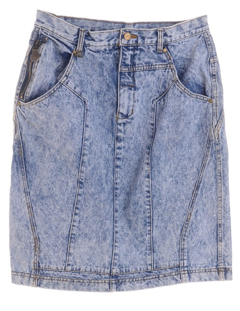 Beyond Retro Label Denim Mini Skirt