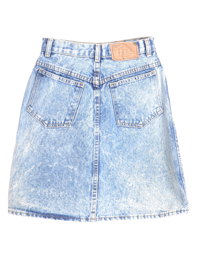 Beyond Retro Label Denim Mini Skirt