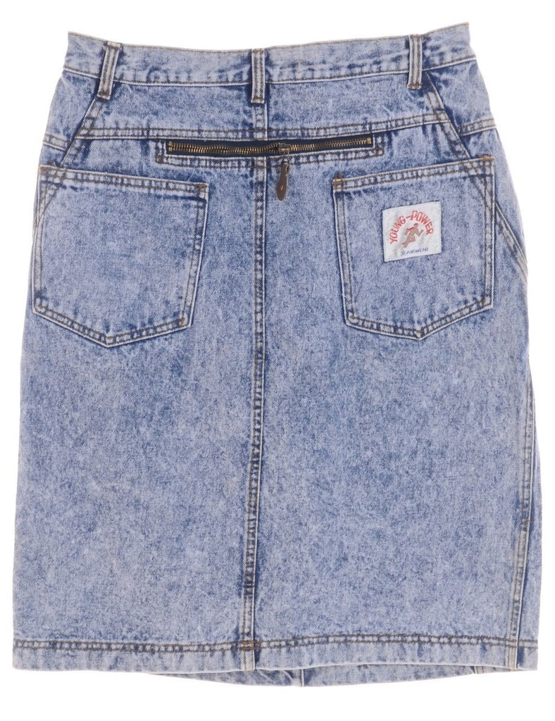 Beyond Retro Label Denim Mini Skirt