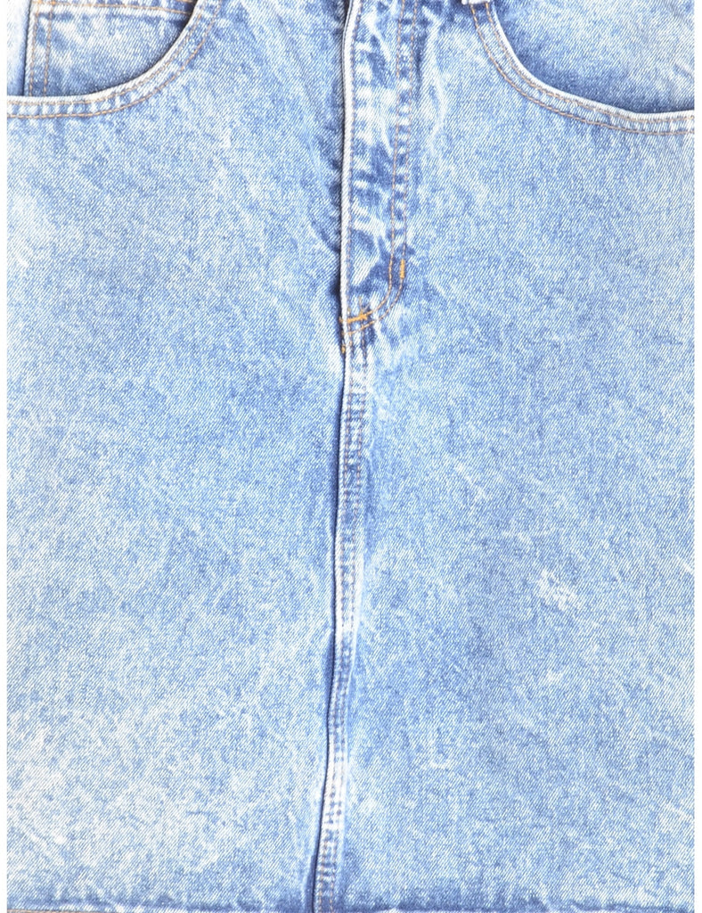 Beyond Retro Label Denim Mini Skirt