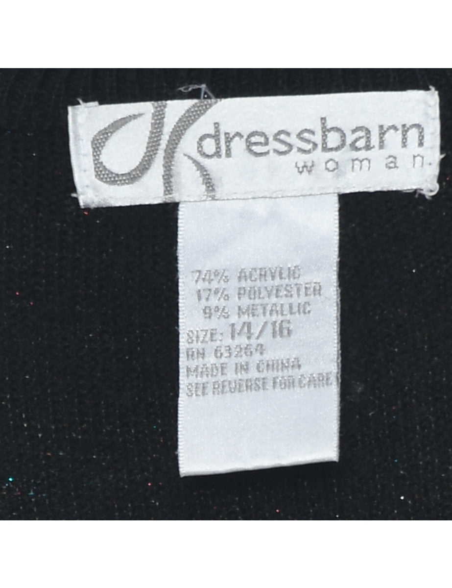 Women s Dress Barn Dress Barn Jumper Black L Beyond Retro