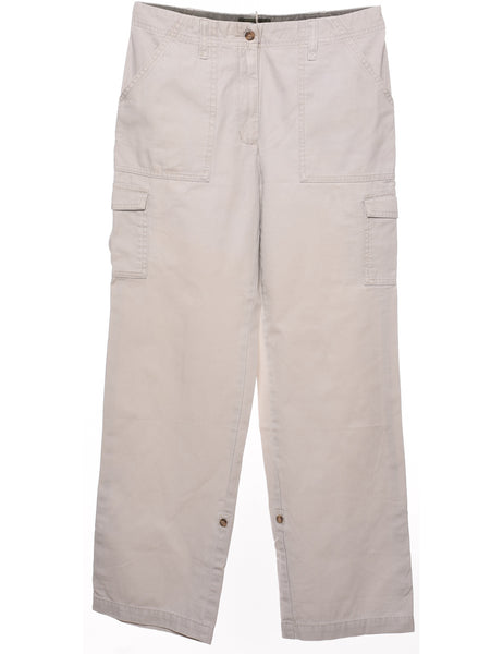 archive　Eddie Bauer　40×32　cargo　wide　y2k Women's Eddie Bauer Eddie Bauer Cargo Trousers Neutral, L