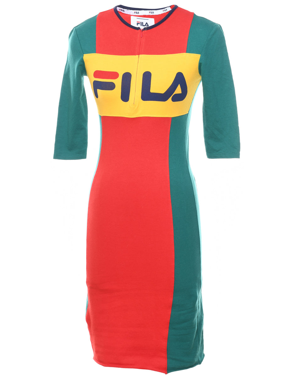 Women s Fila Fila Colour Block Dress Multi coloured S Beyond Retro